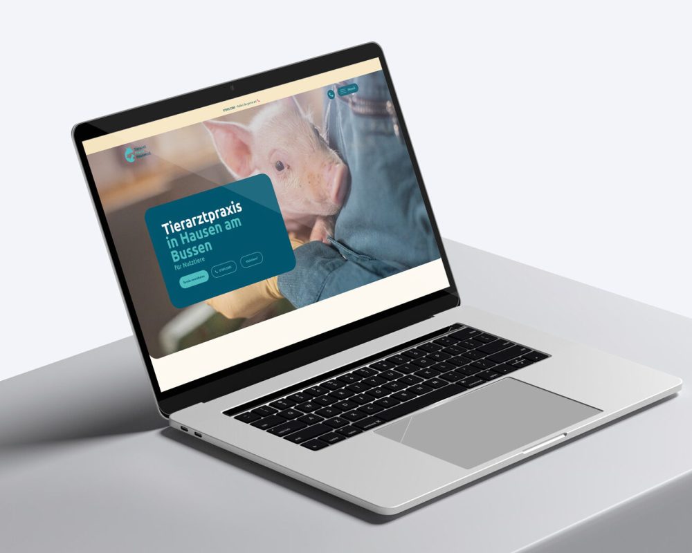 Corporate Design und Website der Tierarztpraxis Hausen am Bussen